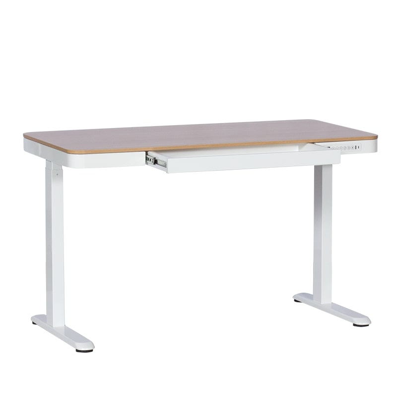 CR-118 E Ергономично бюро с електрическо регулиране на височината - бук-бял